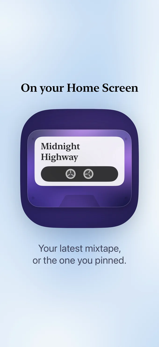 The Mixtape widget
